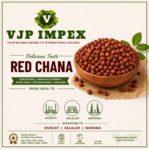 Delicious Taste Red Chana Exporters / Manufactures / Suppliers / Distributors / Dealers from India to Muscat, Salalah, Manama